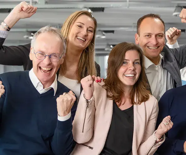 Groepsfoto collega's