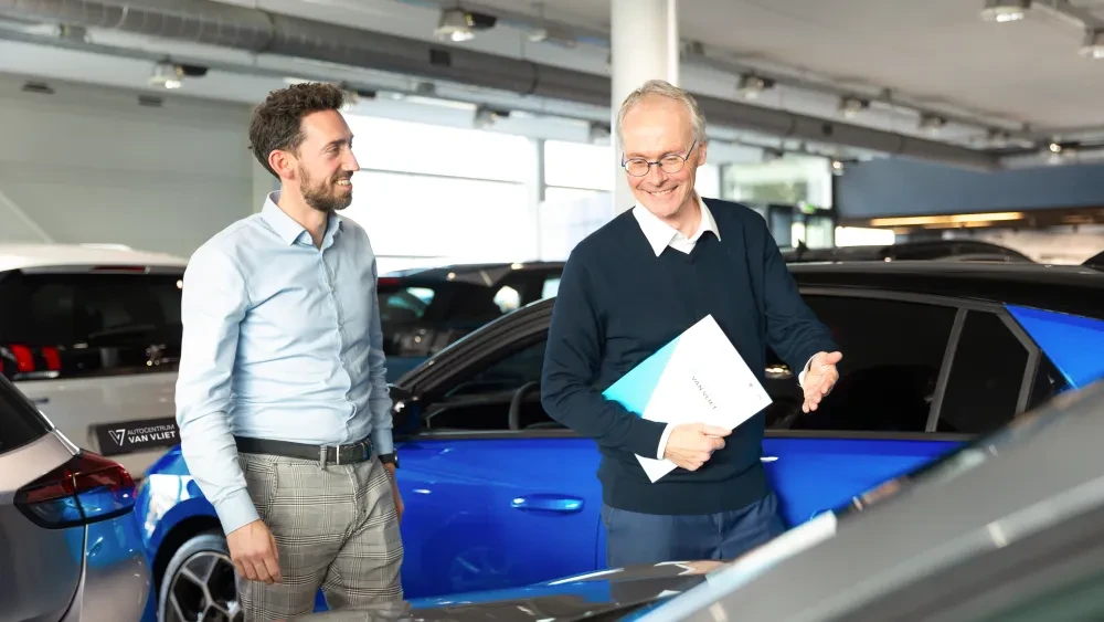 Verkopers in gesprek